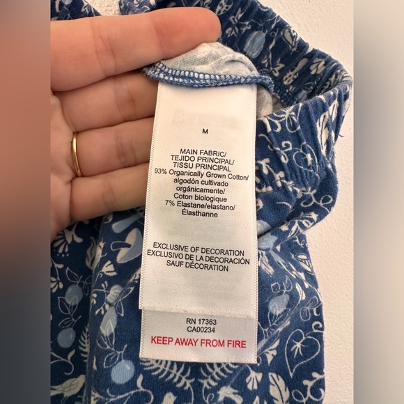 Bedhead Through The Woods Knit 3/4 Sleeve Notch Collar Cropped Pajama Set Medium - Picture 9 of 10